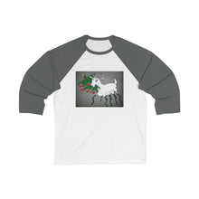 Load image into Gallery viewer, Unisex 3\4 Sleeve Baseball Tee - Spider Goat
