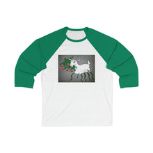 Load image into Gallery viewer, Unisex 3\4 Sleeve Baseball Tee - Spider Goat
