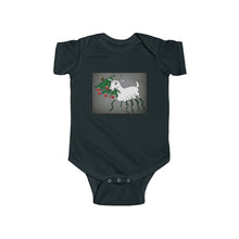 Load image into Gallery viewer, Infant Fine Jersey Bodysuit - with child-friendly Spider Goat!
