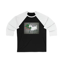 Load image into Gallery viewer, Unisex 3\4 Sleeve Baseball Tee - Spider Goat
