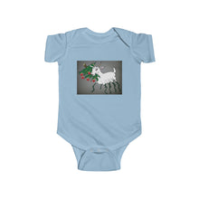 Load image into Gallery viewer, Infant Fine Jersey Bodysuit - with child-friendly Spider Goat!
