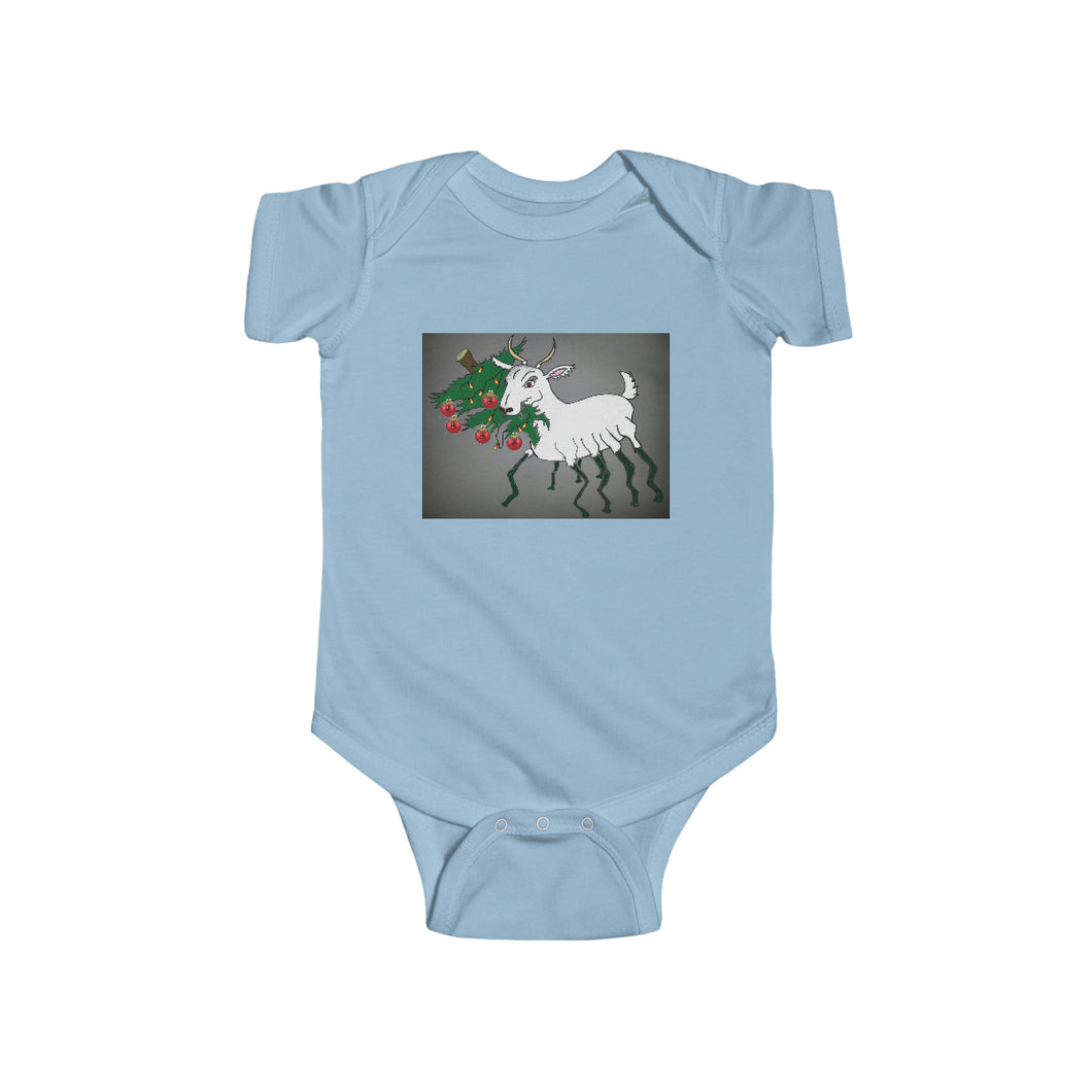 Infant Fine Jersey Bodysuit - with child-friendly Spider Goat!